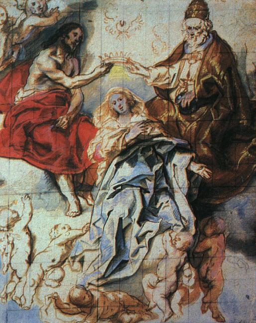 Jacob Jordaens The Coronation of The Virgin by the Holy Trinity